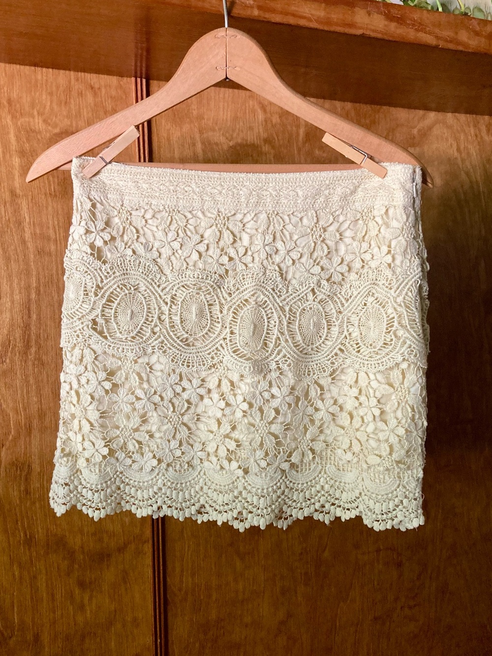 Free People Crochet Mini Skirt Size 0